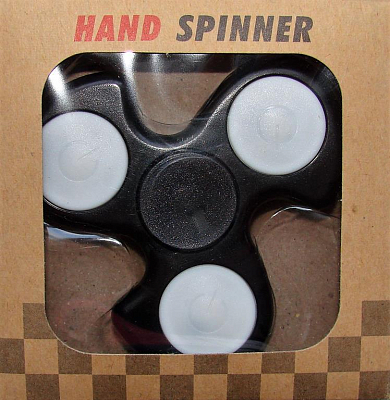 HAND SPINNER СВЕТЯЩИЙСЯ БУМЕРАНГ в коробке, черн
