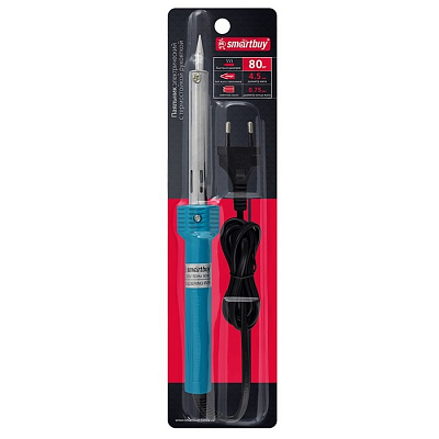 Паяльник электрический 80 Вт, Smartbuy, термостойкая рукоятка, длина шнура 1.1 м
