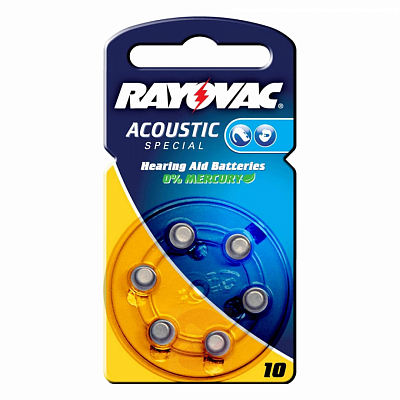 Rayovac ZA10 Extra (Блистер 6 шт.)