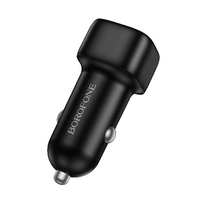 Универсальное авто з/у USB BOROFONE BZ34 QC 3.0, 18W, 3A, черный