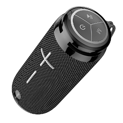 BOROFONE BR24, Bluetooth/microSD/USB/FM/AUX, 2x5Вт, 1200mAh, черный