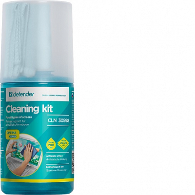 Спрей для экранов с салфеткой (микрофибра) DEFENDER 200мл
