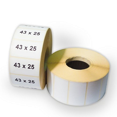 Этикет лента термо 43*25мм, самоклеющаяся, 1000 шт