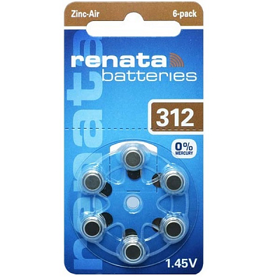 Renata ZA312 (Блистер 6 шт.)