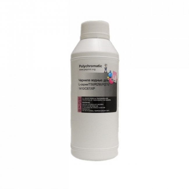 Чернила Polychromatic для EPSON L800/L200/R270/P50/XP/R200/C79/C67, 1 литр, Light Magenta, водные
