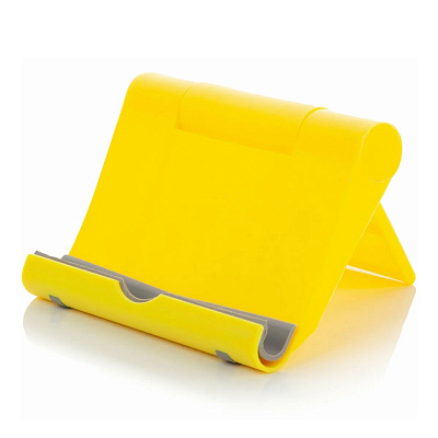 Держатель настольный для смартфона и планшета S059, желтый