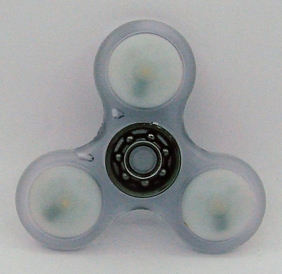 HAND SPINNER СВЕТЯЩИЙСЯ (2xAG03)в коробке, прозрачный