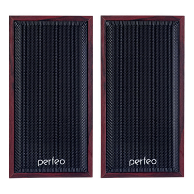 Колонки 2.0 Perfeo CABINET 2х3Вт, USB, махагон, дерево