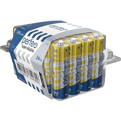Perfeo LR6 Super Alkaline (Пластиковый бокс 24 шт)