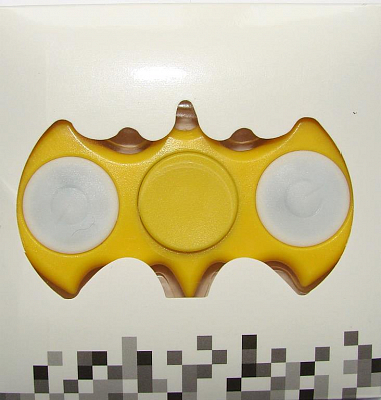 HAND SPINNER СВЕТЯЩИЙСЯ ЛЕТМЫШЬ (AG07 )в коробке, желтый