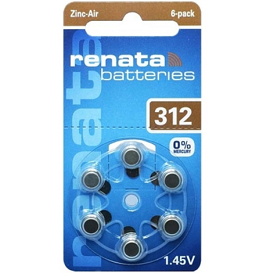 Renata ZA312 (Блистер 6 шт.) (10)