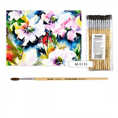 Кисть MAZARI пони №5, круглая