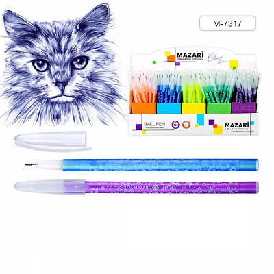 Ручка маслянная MAZARI IRIDA, цвет чернил Синий, 0.5мм (150)