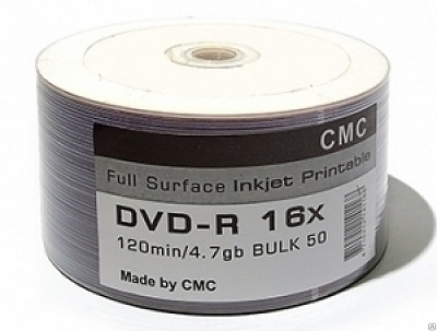 DVD R CMC PRINT 4.7Gb 16x Bulk (50)-