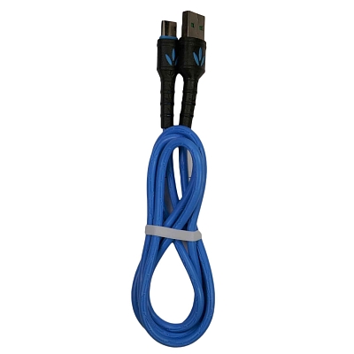 Smile "Бамбук" USB вилка - Type-C вилка, голубой, 1м