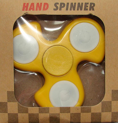 HAND SPINNER СВЕТЯЩИЙСЯ БУМЕРАНГ в коробке, желт