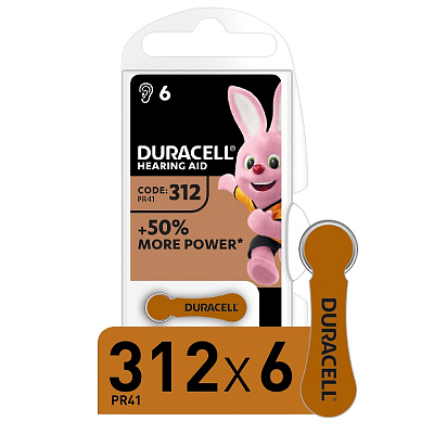 Duracell ZA312 (Блистер 6 шт.)