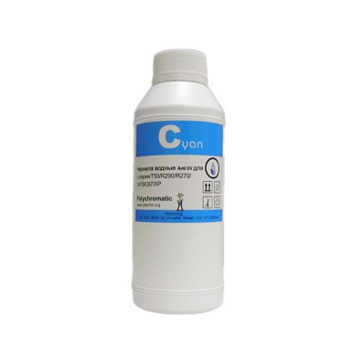 Светостойкие чернила Polychromatic для EPSON для L-серия, 500 мл, Cyan, водные