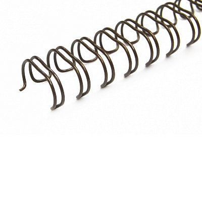 Пружины металлические, А4, 9,5мм (3/8"), бронза, 100 штук, 34 петли, до 75 листов