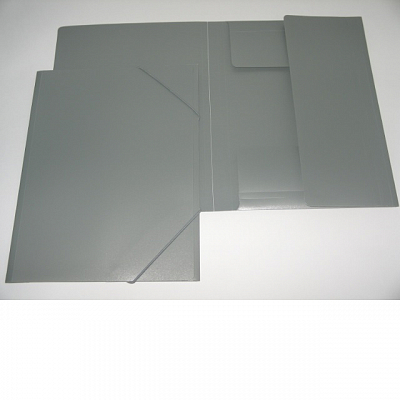 Папка на резинке A4 Attomex 450мкм, серый