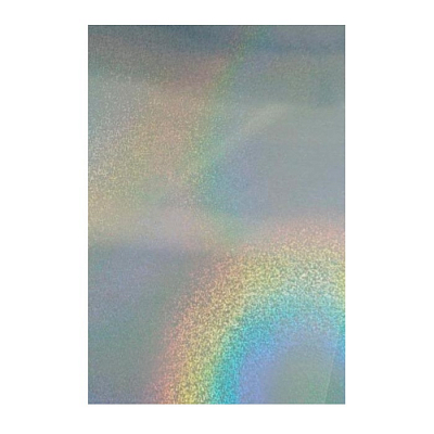 Пленка Polychromatic для струйной печати самоклеящаяся ГОЛОГРАФИЧЕСКАЯ A4, ТОЧКИ, 10 листов 