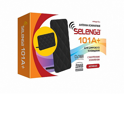 Антенна телевизионная комнатная с усилителем Selenga 101A+