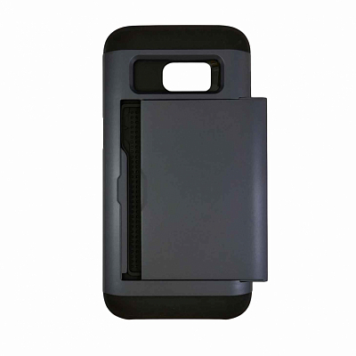 Клип-кейс Samsung S7 edge с Карманом, серый