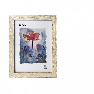 Фоторамка 15х21 МДФ Зебра 202 Слоновая кость