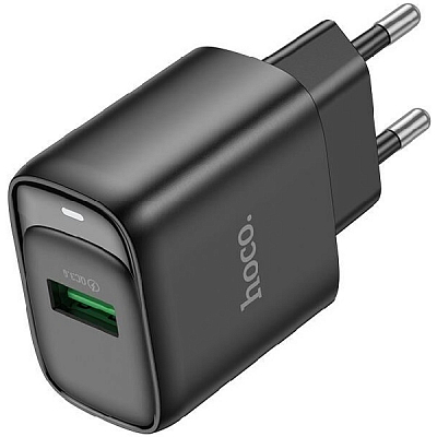 Универсальное сетевое з/у USB hoco C140A QC3.0, выход 18W, 3A, черный