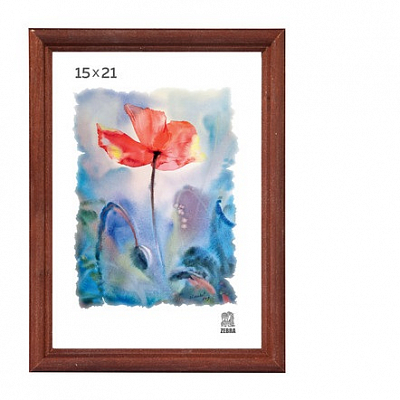 Фоторамка 15х21 деревянная Зебра 1701 Мокко