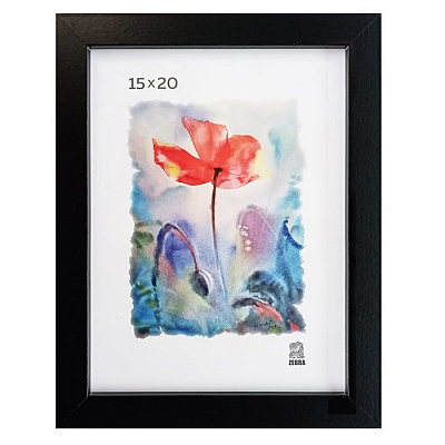 Фоторамка 15х21 МДФ Зебра 208 Черный