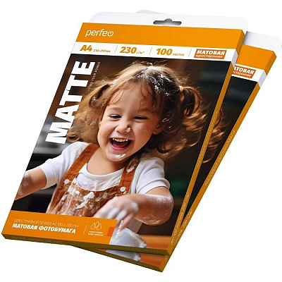 Фотобумага Perfeo матовая А4 230г/м 100 листов (M12)