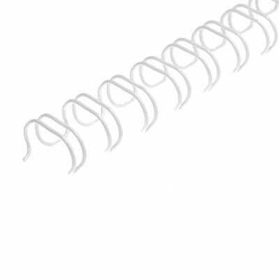 Пружины металлические, А4, 4,8мм (3/16"), белый, 100 штук, 34 петли, до 30 листов