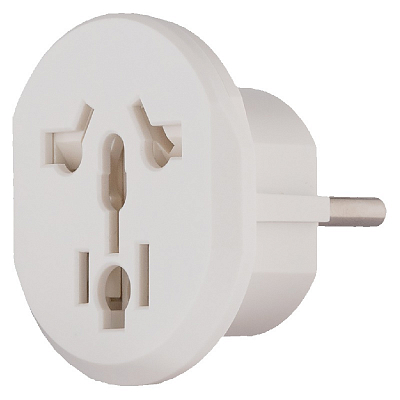 Адаптер-переходник универсальный Smartbuy 16А 250V белый (не подходит для ОАЭ)