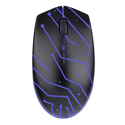 Мышь Perfeo MAZE USB, Game Design, 4 кнопки, подсветка, черный