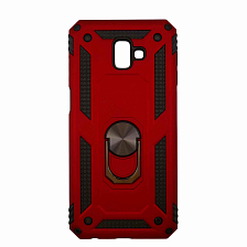 Клип-кейс Samsung J6+/J610 (2018) металл M1, красный