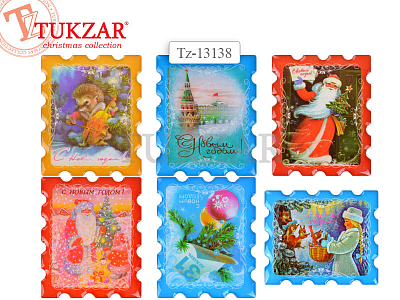 TUKZAR Магнит новогодний "Почтовая марка"