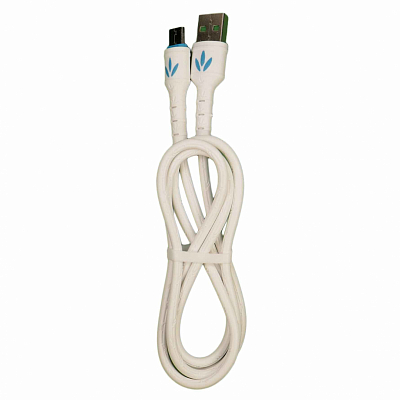 Smile "Бамбук" USB вилка - Type-C вилка, белый, 1м