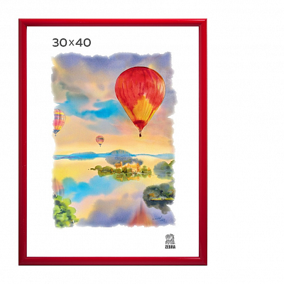 Фоторамка 30х40 пластиковая Зебра 514 Красный