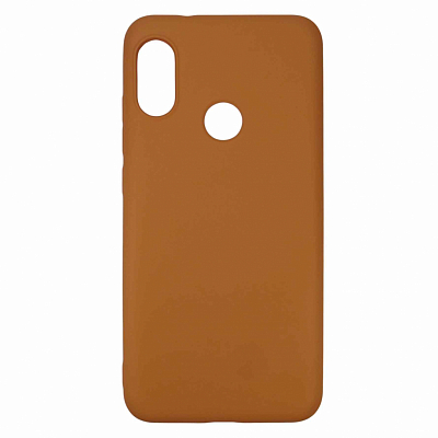 Клип-кейс Xiaomi Redmi 6 Pro Силикон непрозрачный, персик 