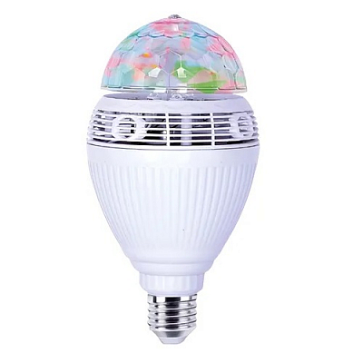Диско-лампа LED MUSIC BULB с Bluetooth колонкой, цоколь Е27