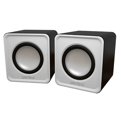 Колонки 2.0 Perfeo WAVE 2х3Вт, USB, белый