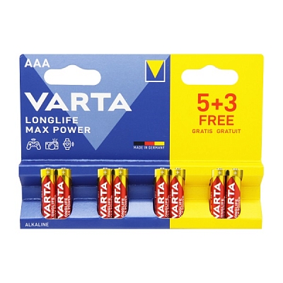 Varta LR03 Max Power (Блистер 8 шт.)