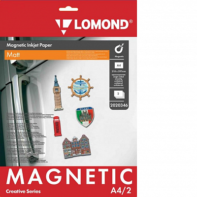 Фотобумага Lomond магнитная матовая А4 620г/м 2 листа