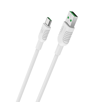 hoco X33 USB вилка - Type-C вилка, 5A, белый, 1м