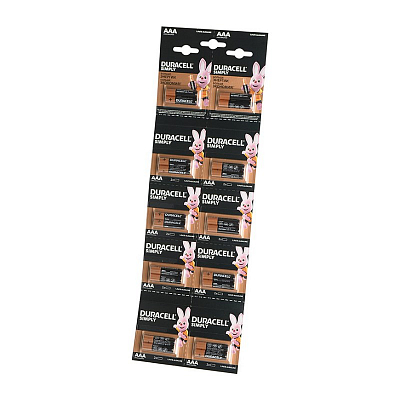 Duracell LR03 (Блистер  20 шт.) Отрывной по 2 шт.