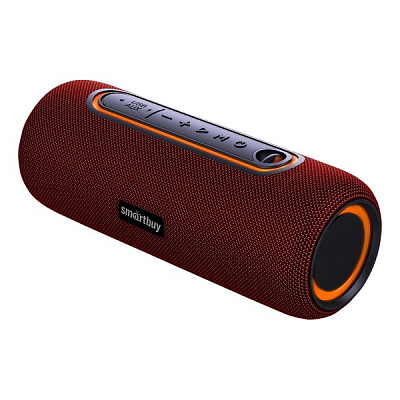Smartbuy HERO, Bluetooth/ FM/ USB/ AUX, 16Вт, подсветка, красный 