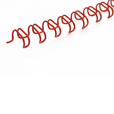 Пружины металлические, А4, 4,8мм (3/16"), красный, 100 штук, 34 петли, до 30 листов
