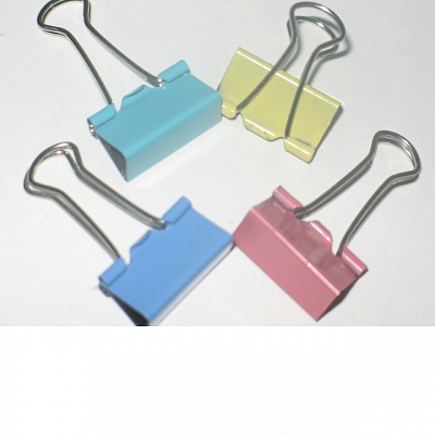 Зажим для бумаг цветной 51мм deVENTE Pastel (12), цена за штуку