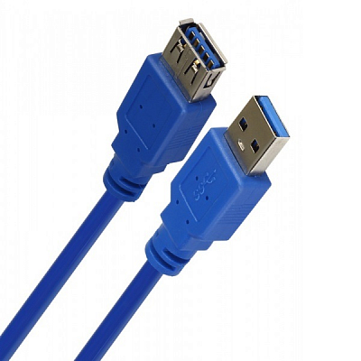 Кабель USB 3.0 штекер - USB 3.0 гнездо Smartbuy, 1.8м